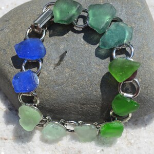 Genuine Sea Glass in a Variety of Unusual Shades Bracelet