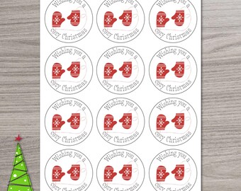 Christmas Tag, Fox, download, gift tags