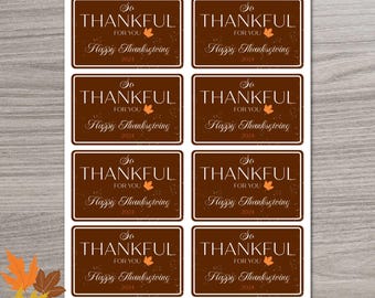Printable Thanksgiving 2024 Gift Tags, Digital Download, High Res, Table scape