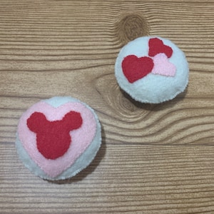 Felt Food Valentine&#39;s Day Heart Cookie, Set of 2
