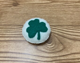 Felt Food St. Patrick's Shamrock Fake Cookie