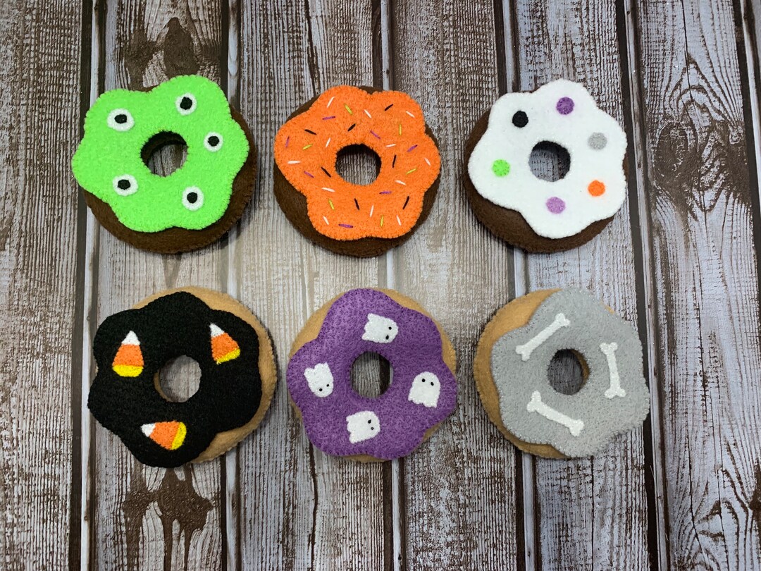 Halloween Felt Donuts Felt Food Fake Donuts Fake Food Etsy