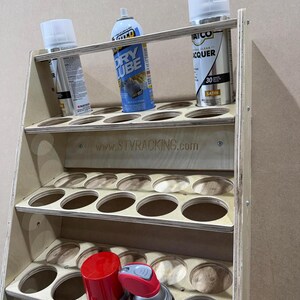 Wall Mounted Rattle Can Storage Organizer - STV Racking - Etsy