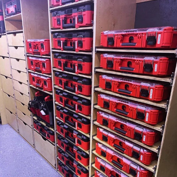 Shop, Van, Trailer Tool System Racking - Milwaukee Packout