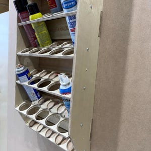 Wall Mounted Rattle Can Storage Organizer - STV Racking - Etsy
