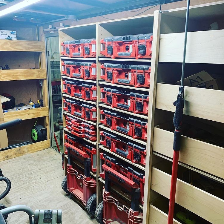 Shop Van Trailer Tool System Racking Milwaukee Packout Etsy