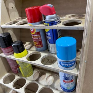 Wall Mounted Rattle Can Storage Organizer - STV Racking - Etsy