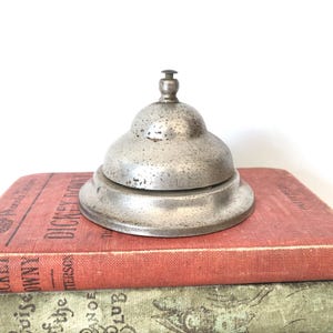 Vintage Service Glocke - Vintage Hotel Front Lobby Schreibtisch Kundenservice Glocke