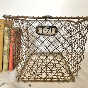 Vintage Wire Basket, Deep Fat Fryer Basket, Frying Basket, Kitchenalia,  Vintage Cooking Utensil, Plant Pot Holder, Fruit Basket, Egg Basket 