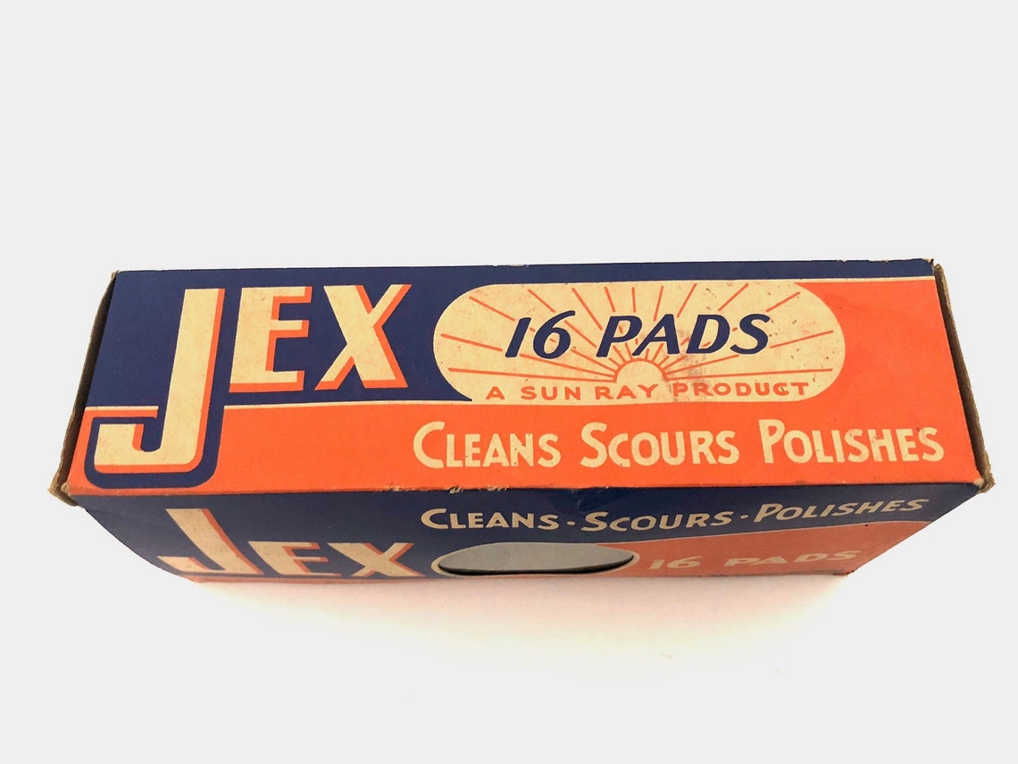 Jex Steel Wool Pads Vintage Jex Kitchen Steel Wool Pads Etsy
