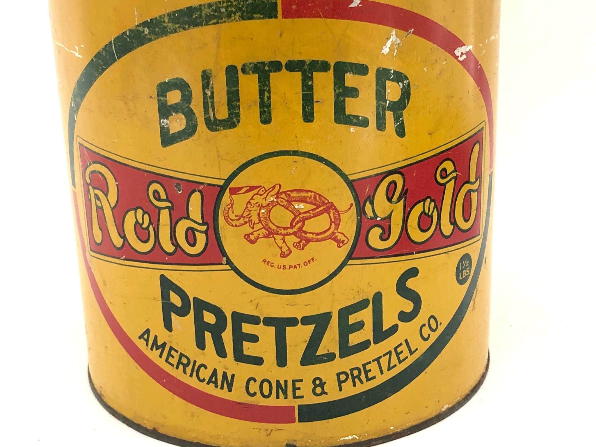 Rold Gold Pretzels Tin vintage Yellow Butter Pretzel Rold Etsy