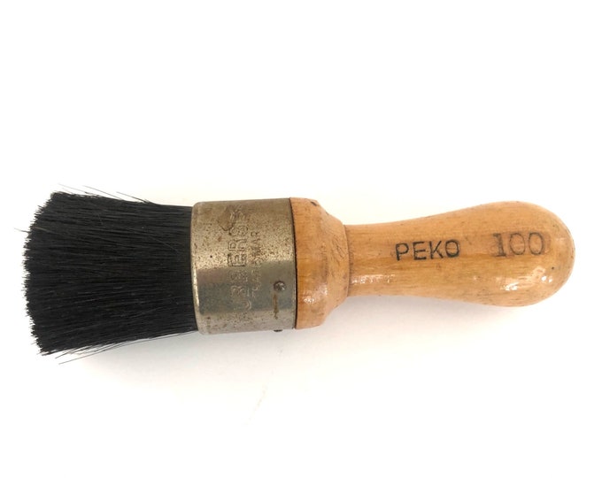 Paint Brush Vintage Rubberset Trade Mark Wood Handle Brush Artist Paint