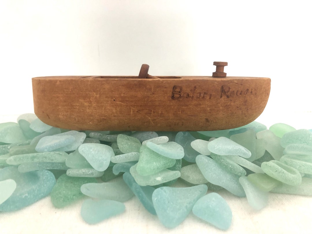 Toy Boat Vintage Wood Toy Baton Rouge Speed Boat Etsy