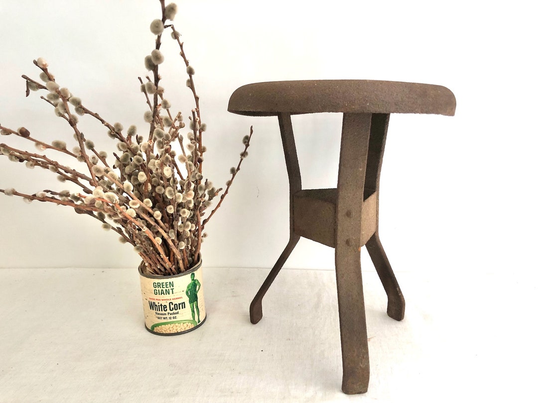 Jamesway Milking Stool Vintage 3 Legged Metal Milk Stool Etsy