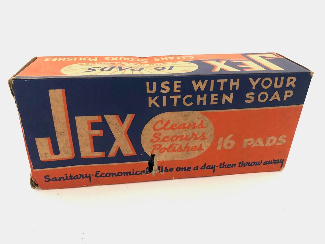 Jex Steel Wool Pads Vintage Jex Kitchen Steel Wool Pads Etsy