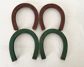 Vintage Star Official Forged Steel Pitching Horseshoes Lawn Game - Heavy Metal Horseshoes