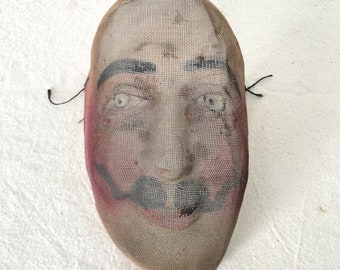 Antike Drahtgeflecht Maske - Wandbehang - Prop - Halloween Maske - Oddgleiche Gefährten Maske //LN2
