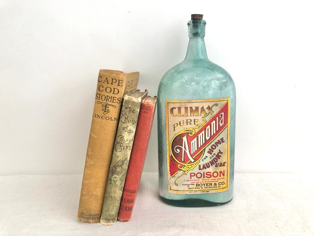 Antique Climax Pure Ammonia Poison Bottle Vintage Rare Etsy
