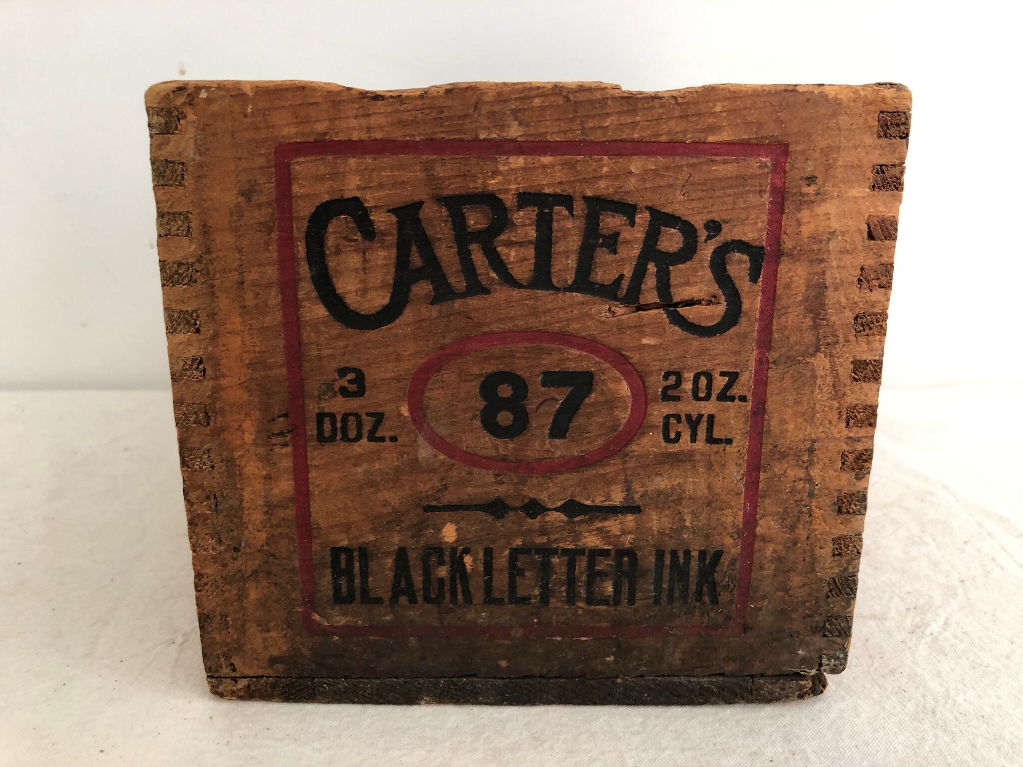 Carter's Ink Shipping Box Vintage Advertising Small Wood - Etsy