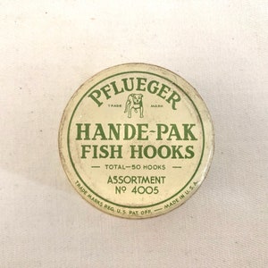 Vintage Fishing Eagle Claw Fish Hooks, Pflueger Bull Dog Kirby Hooks, Blue  Streak Fishing Monofilament, Vintage Fishing Supplies 