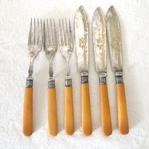 Vintage Epns Fish Knives - Etsy