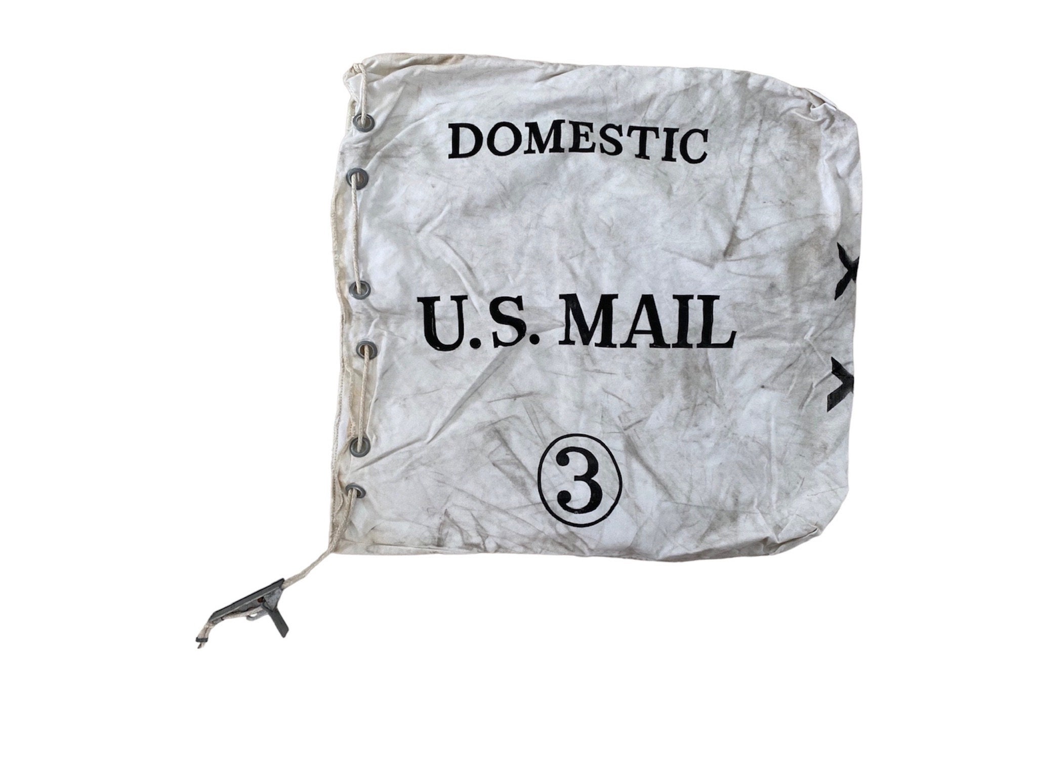USPS Cotton Mail Bag Vintage US Domestic Mail 1980s Mail Bag
