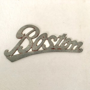 Vintage Boston License Plate Topper
