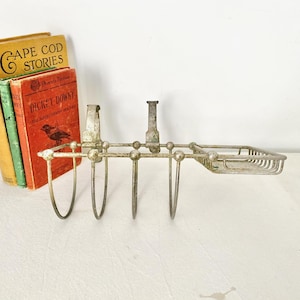 Antique Bathroom Soap and Sponge Holder Over Tub Vintage Hardware //LN3