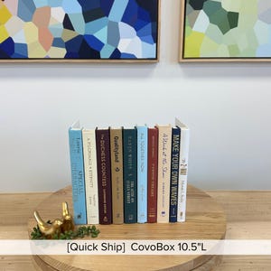 CovoBox— Hidden Storage Secret Book Box Electronics Hider | Hide Router, Cable Modem, Cords, Plugs, Outlets, Money, Docs | Made w Real Books
