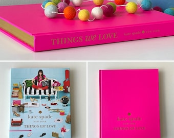 Hot Pink | Modern | Kate Spade New York | Things We Love | Bright Pink Coffee Table Books | Oversized Book |Entry Table Console | Home Decor