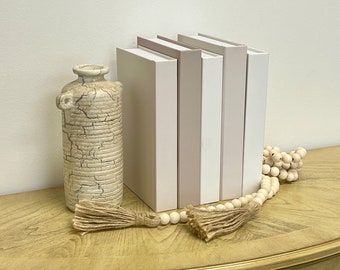 CovoBook™ Neutral Books Set | Real Blank Hardcover | Home Décor Office Staging Wedding Display Set Prop Interior Design Unique Gift