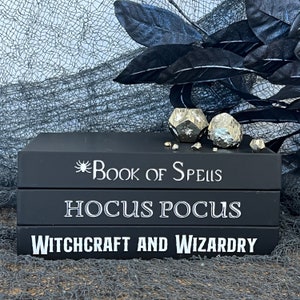 Coffret de 3 livres d'Halloween | Livres effrayants en noir et blanc | Couverture rigide vierge CovoBook™ | Décoration ou cadeau idéal | Prix par coffret