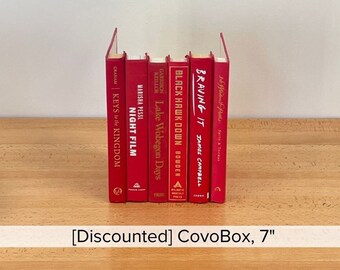 CovoBox— Hidden Storage Secret Book Box Electronics Hider | Hide Router, Cable Modem, Cords, Plugs, Outlets, Money, Docs | Made w Real Books