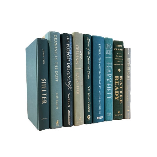  Glamativity Decorative Books Bundle of Designer Book Decor  Inspired – Fake Books for Display NO Pages, Office & Rustic Home Decor,  Bookshelf, Modern Farmhouse Decor, Living Room, Coffee Table Books 