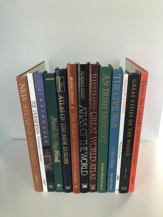 Extra Large Huge Tall Coffee Table Books Vintage Decorative Etsy