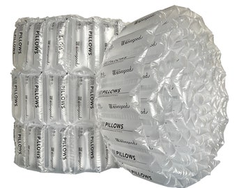 AirPillows™ Premium Shipping Air | Pre Filled HDPE Bubbles for Package Shipping, Cushioning, Protection, Void Fill | Strong, Lightweight