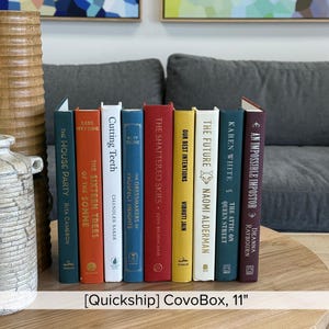 CovoBox: Caja secreta de almacenamiento oculta para dispositivos electrónicos / Esconde routers, módems de cable, cables, enchufes, tomas de corriente, dinero, documentos / Hecha con libros reales