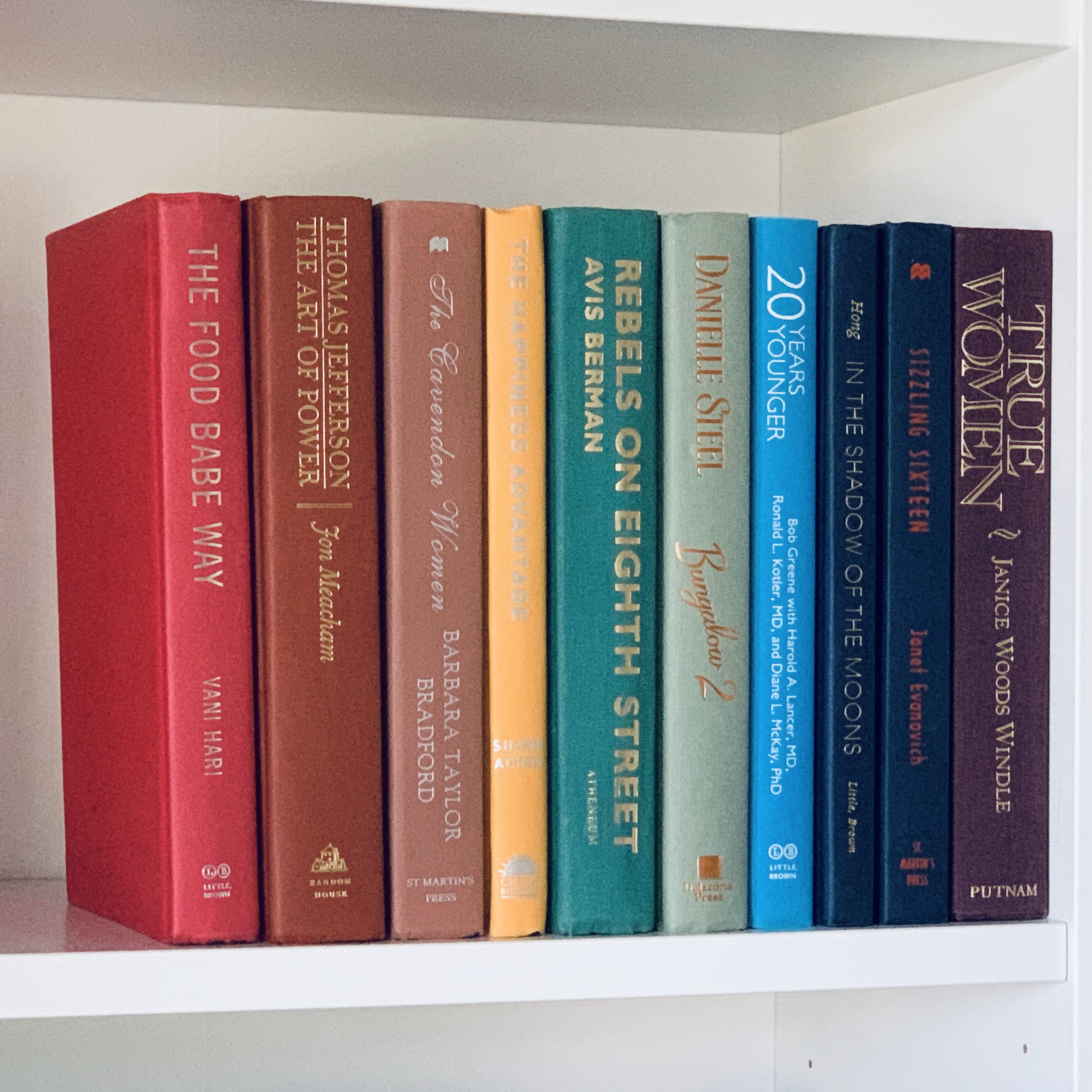 Rainbow Decorative Book Set | Choose Your Multicolor Spectrum Office Photo Prop, Library, Bookshelf Coffee Entry Table Staging Books