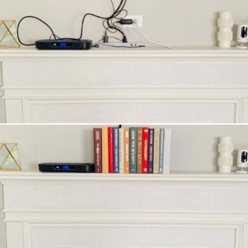 CovoBox™ Electronics Hider™ Hidden Storage™ Book Box™ Book Hide™ Router, Cable, Modem, Cords, Outlets, Jewelry Made with Real Books image 4