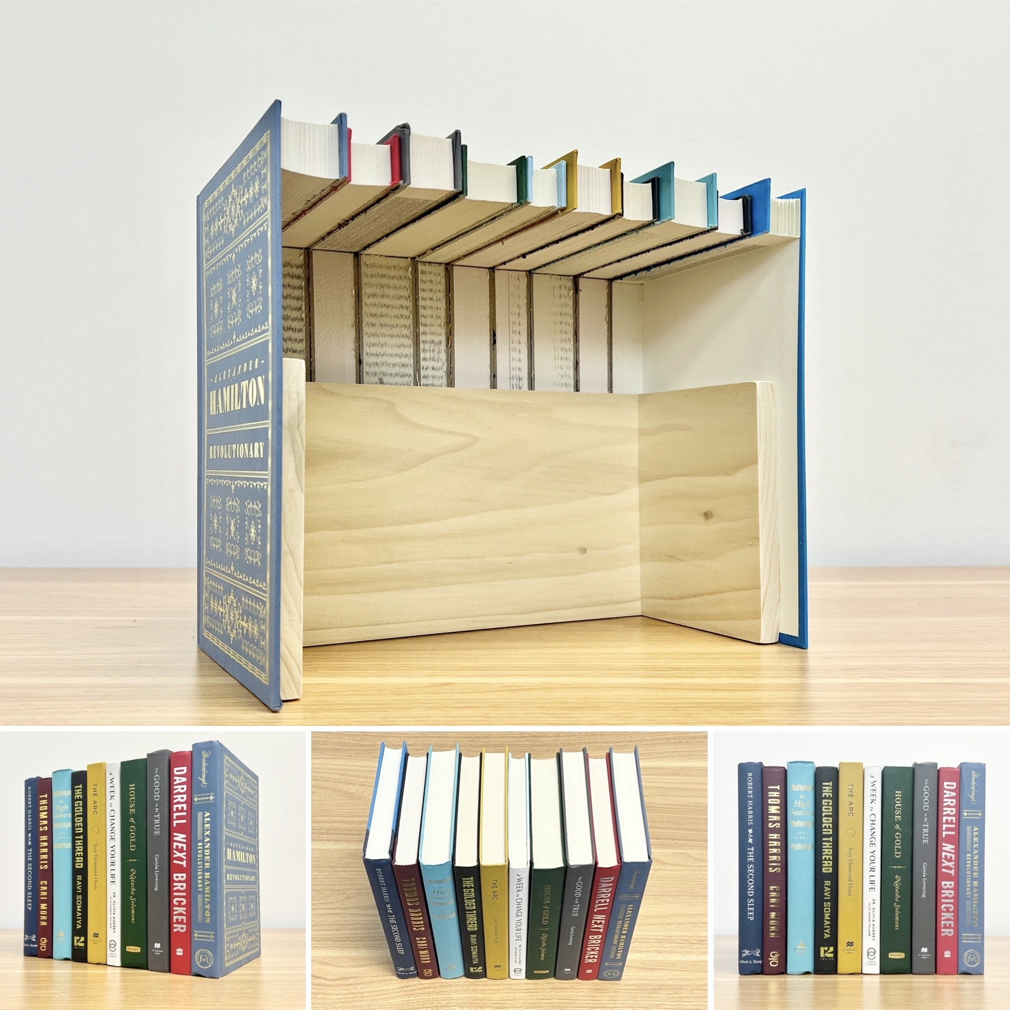 Book Shaped Storage Box, Handmade Greeting Card Organizer and Storage, Book  Shaped Display Box 