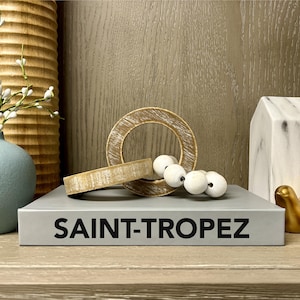 Personalized CovoBook™ GRAY | Custom Title Text Name | Choose Font, Lettering Color | Blank Hardcover Decor Gift | Price is PER 1 BOOK