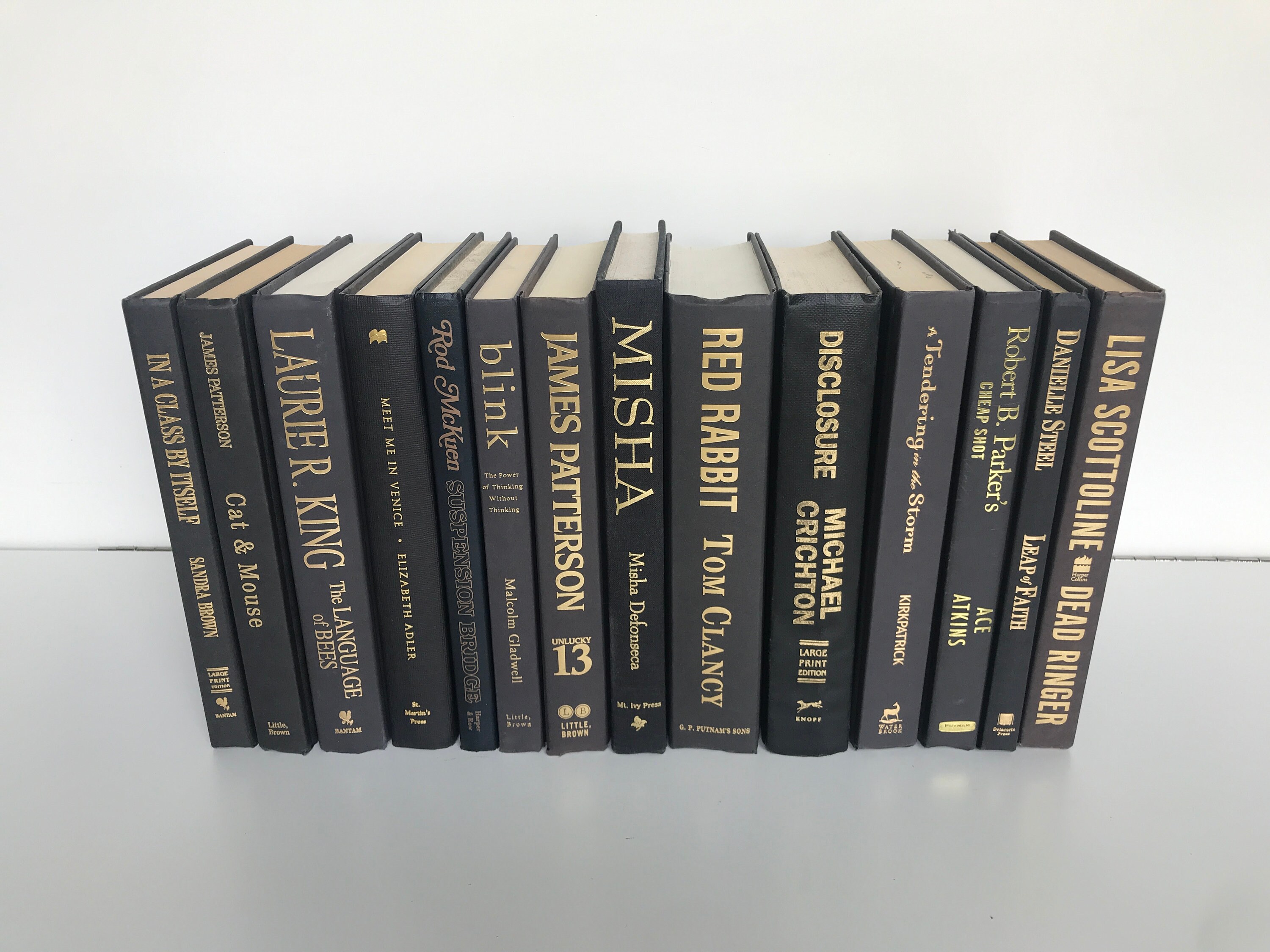 Small Black Book W/ Gold Writing | Vintage Decorative Book
