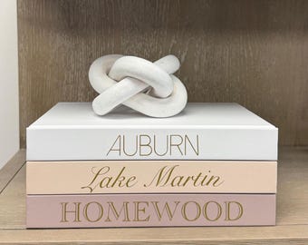 Personalized CovoBook™ | Custom Title Text Name | Choose Font, Lettering Color | Blank Hardcover Decor Gift | Price is PER 1 BOOK