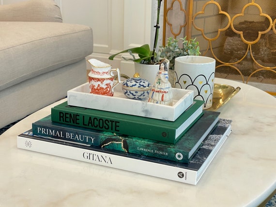 White Coffee Table Book: Extra Large Tall White Books by Title Oversized  Books Entry Table, Console, Office, Huge Home Decor, Neutral 