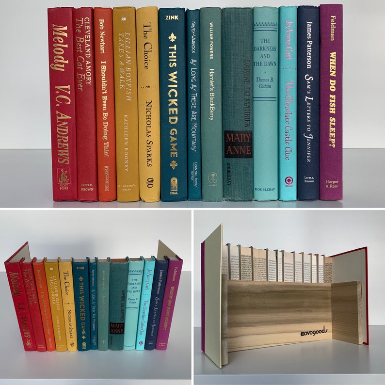 Hidden Storage Real Books Faux Book Box Router Hider in Etsy