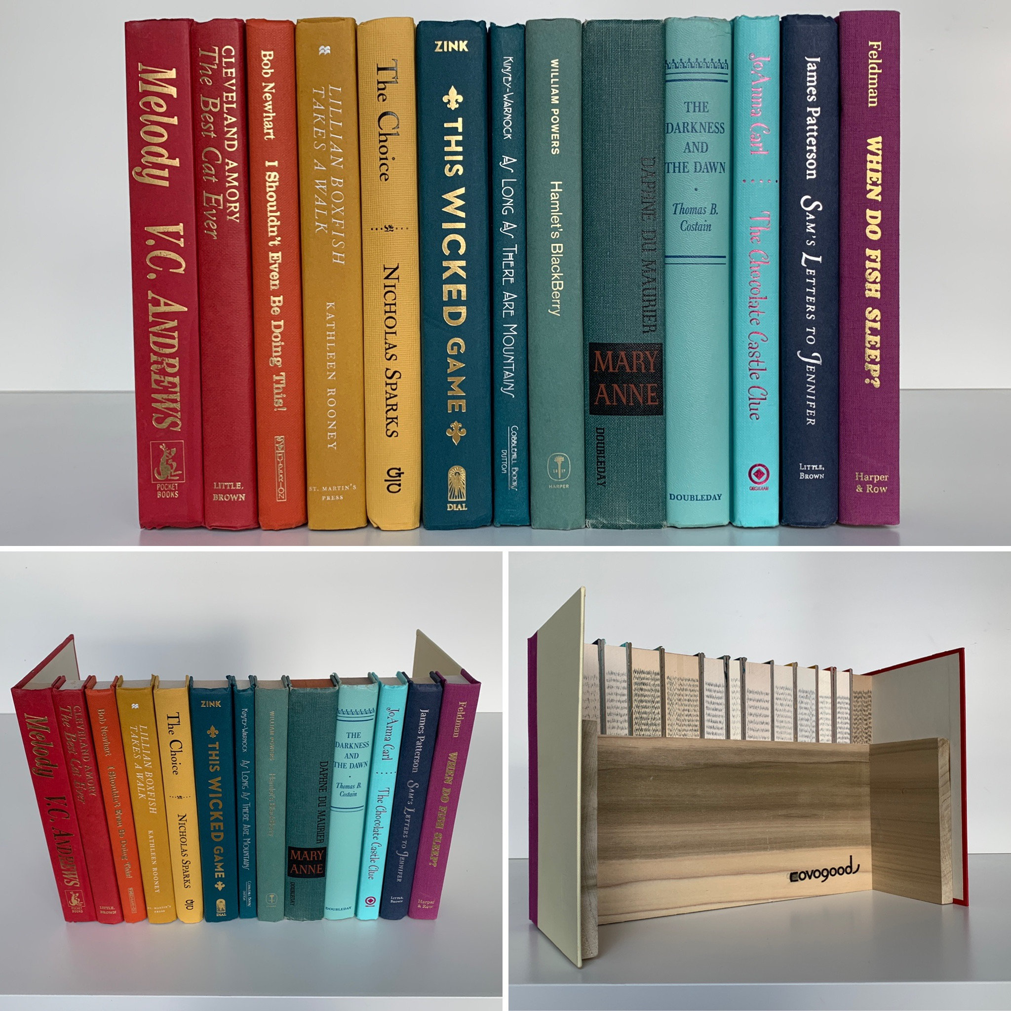 Hidden Storage, Real Books Faux Book Box Router Hider in Rainbow Multicolor  Vintage Decorative Secret Storage Hider -  UK