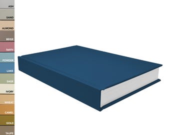 CovoBook™ NAVY Blank Hardcover™ | Real Blank Hardback Books for Home Office Décor, Staging, Photo Prop, Shelf, Table Display