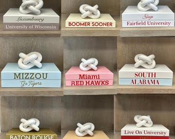 Personalized CovoBook™ College Edition | Real Hardcover Book w/ Blank Pages | Home University Dorm Room Decor | Sketch Notebook Journal Gift