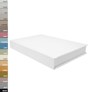 Libros de tapa dura en blanco CovoBook™ / Libros de tapa dura en blanco reales para decoración de oficina en casa, ambientación, atrezzo fotográfico, estantería, exhibición de mesa