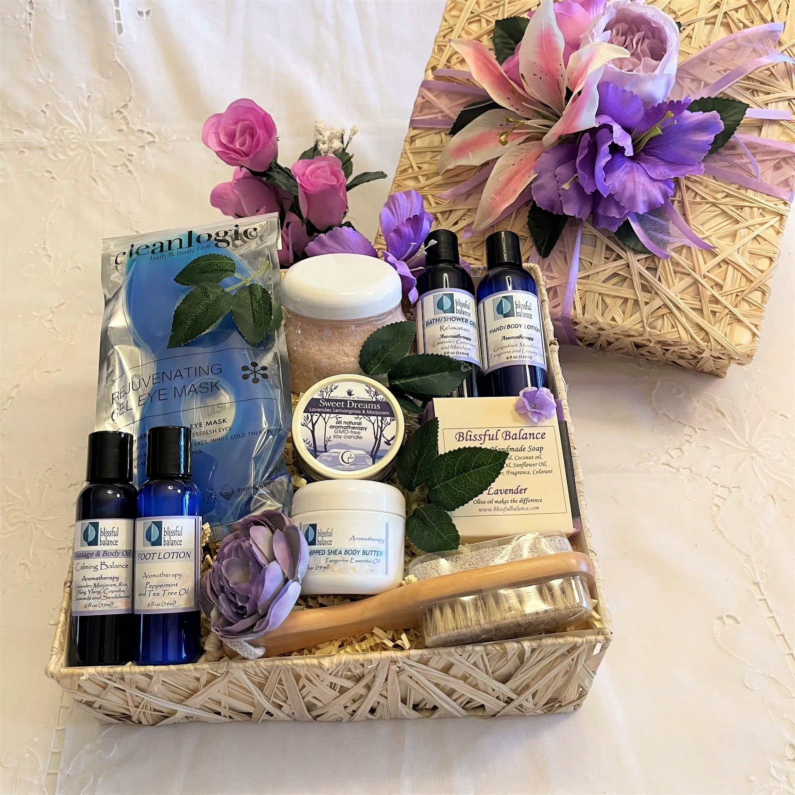 Sympathy Spa Gift Basket Etsy